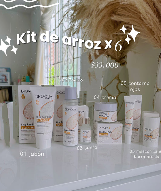 kit de arroz x6 bioaqua