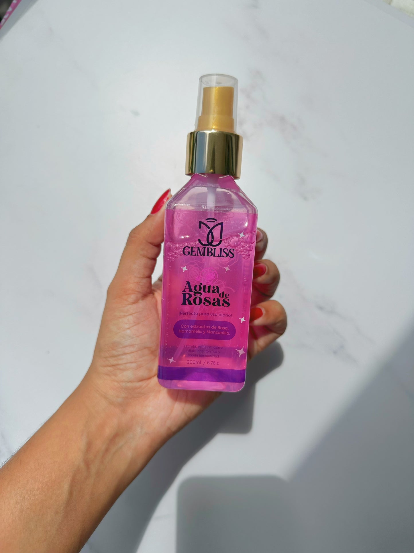 Agua de rosas 200ml GEMBLISS