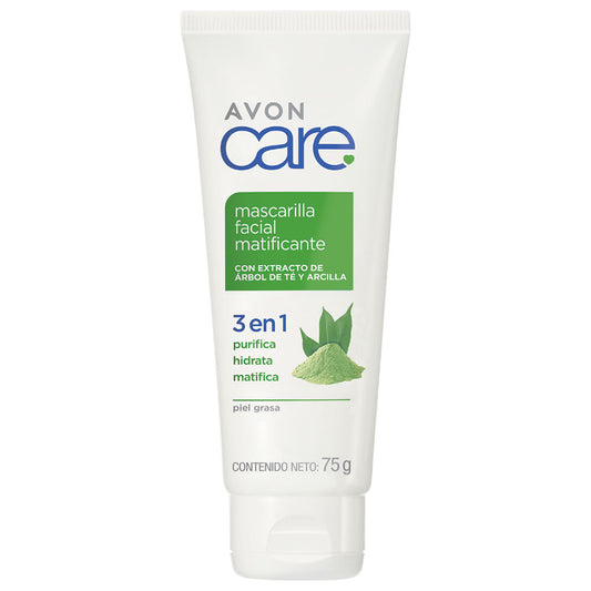mascarilla facial en gel matificante aloe vera avon