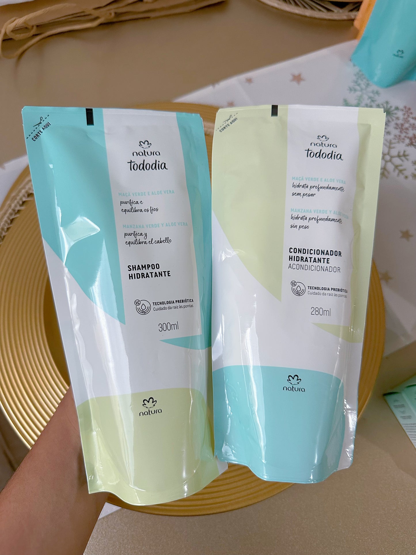 Shampoo y acondicionador hidratación natural (S-E40-7)