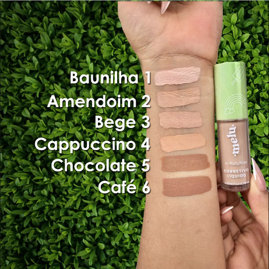 Corrector líquido de ligera cobertura MELU S-E28-B-A