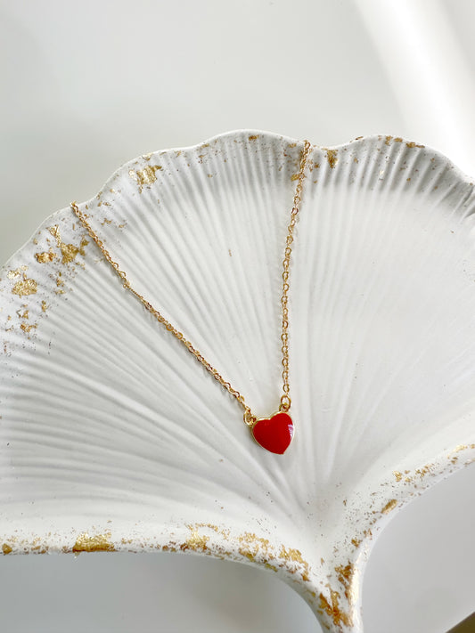 Cadena corazón rojo S E39 C