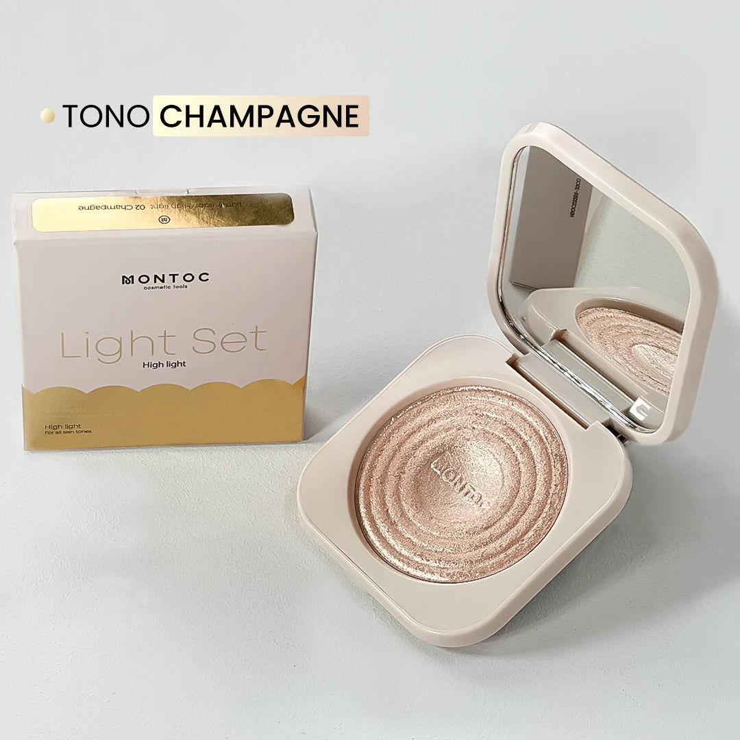 Iluminador Light Set champagne MONTOC S-e40-3