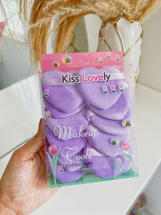 caja x12 borlas en forma de corazon