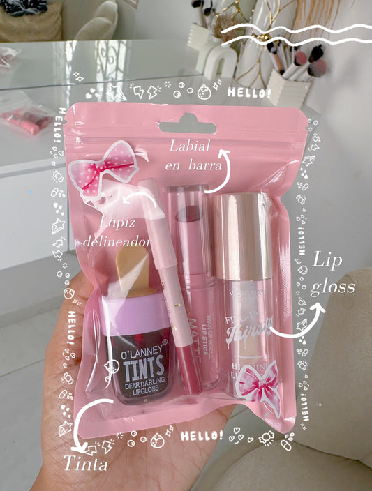 Kit de labios x4 (S-e40)