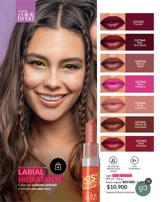 labial hidratante avon