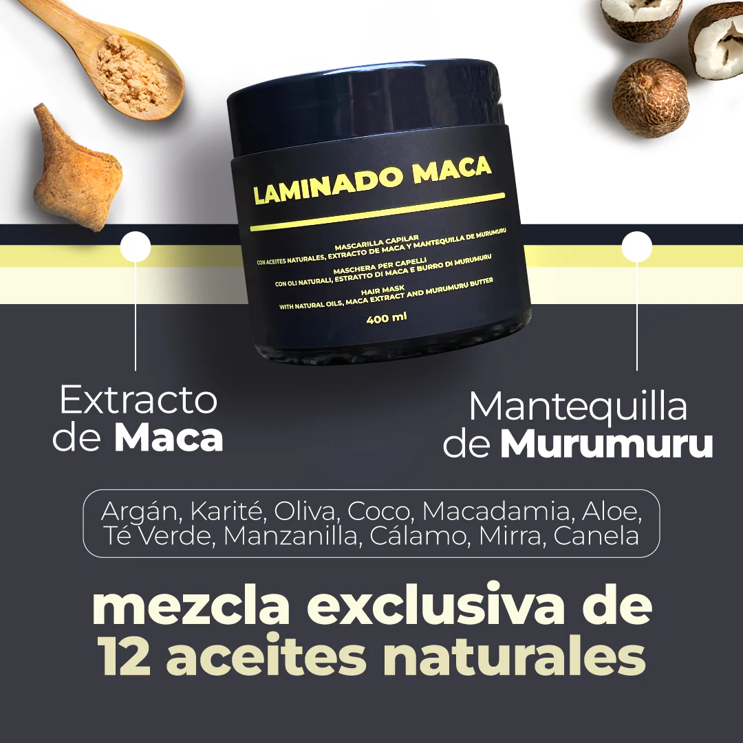 mascarilla capilar LAMINADO MACA 400ML - Regeneración capilar
