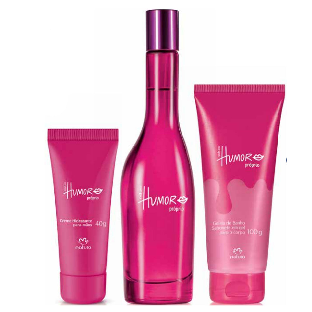 Kit corporal humor x3 natura + bolsa de regalo