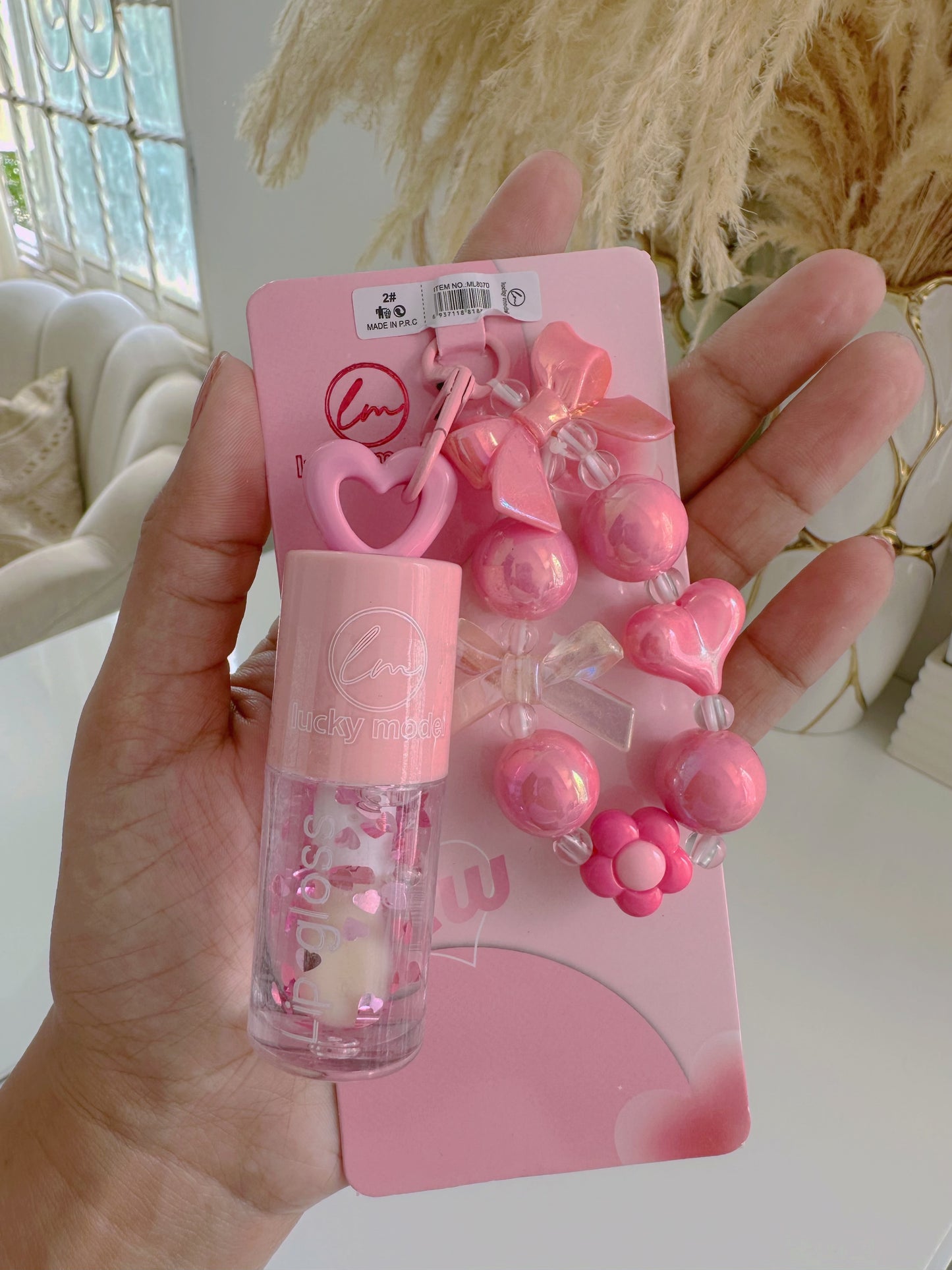 Gloss llavero flor
