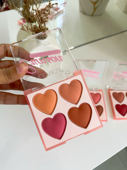 Paleta de rubor x4 tonos (P2-E21-E)