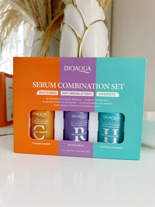 KIT DE SUEROS VITAMINA C RETINOL HIALURONICO X 3 UDS BIOAQUA (P2-e20-C)