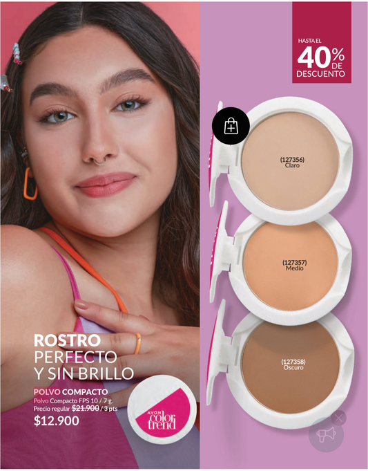 polvo compacto avon