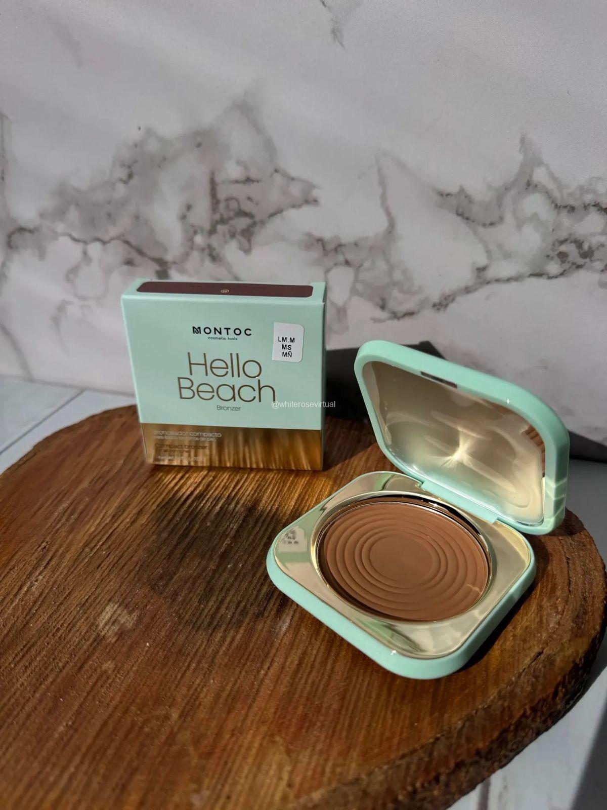 Bronzer Hello Beach by Montoc alta pigmentación Nueva Presentación (S-E40-3)