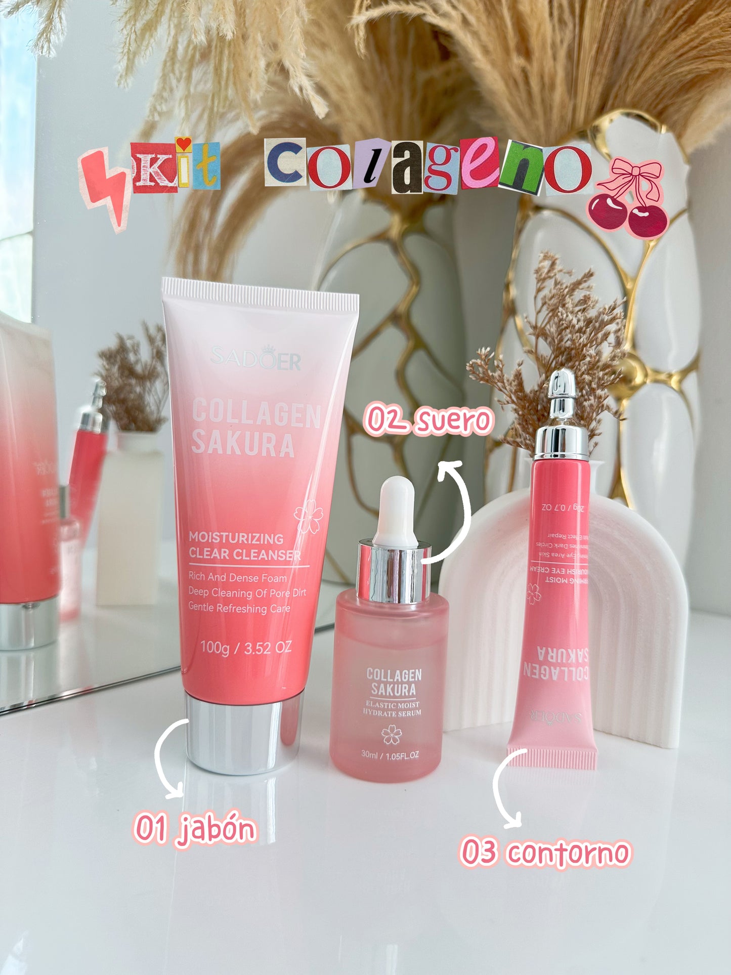 Kit colageno sakura x 3