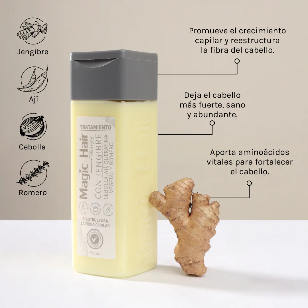 TRATAMIENTO CON JENGIBRE 500ml MAGIC HAIR