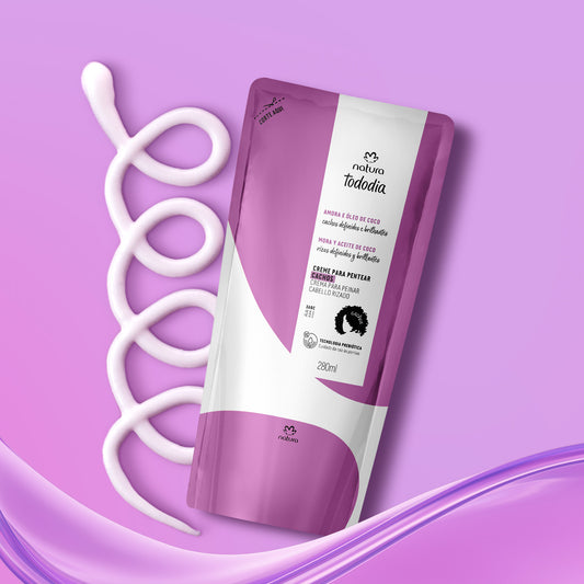 Repuesto crema para peinar cabellos rizados Tododia natura