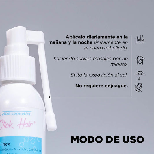 Tónico pelinex capilar click hair