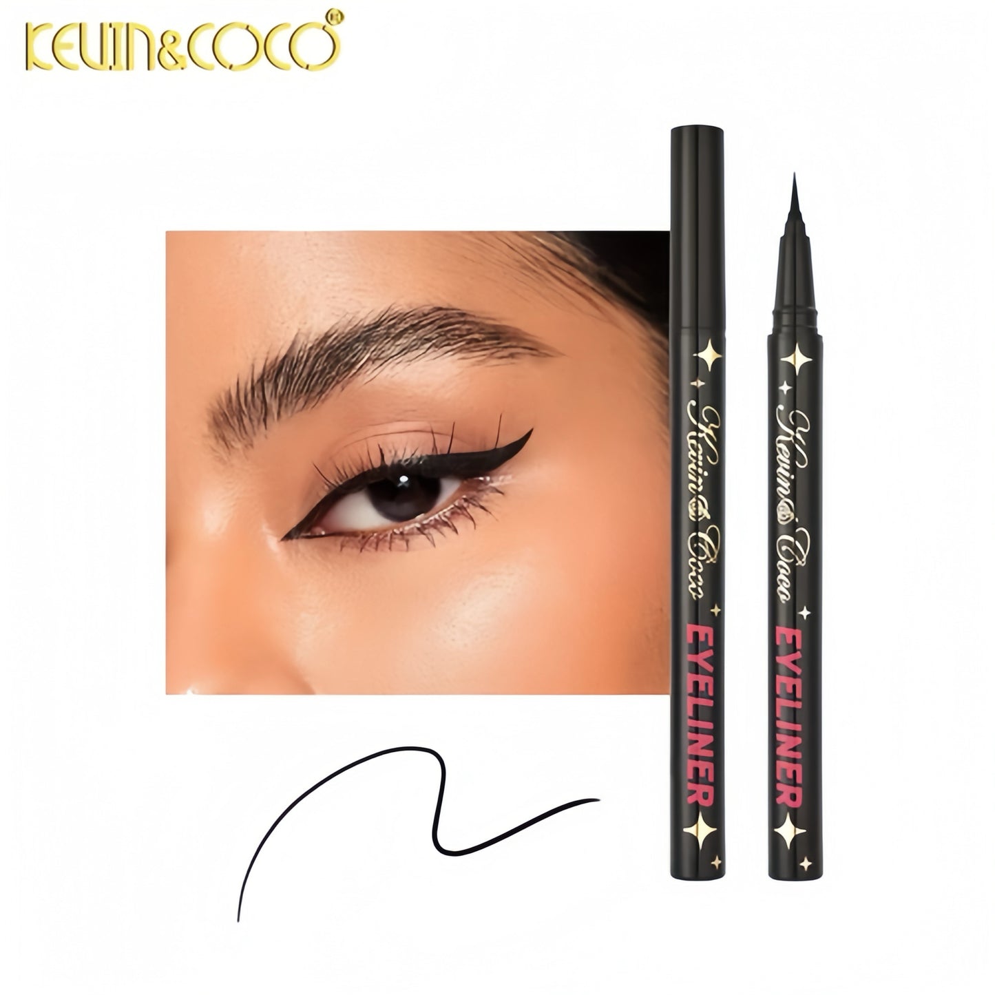 Delineador negro en plumón Kevin & coco (S-24-C) TABLA