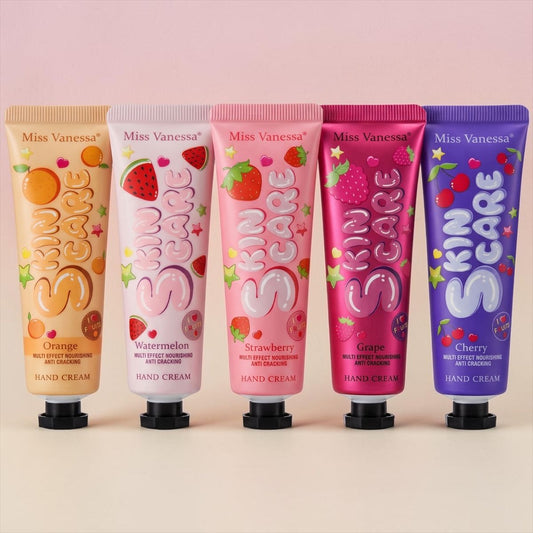 Set x5 cremas de manos frutas