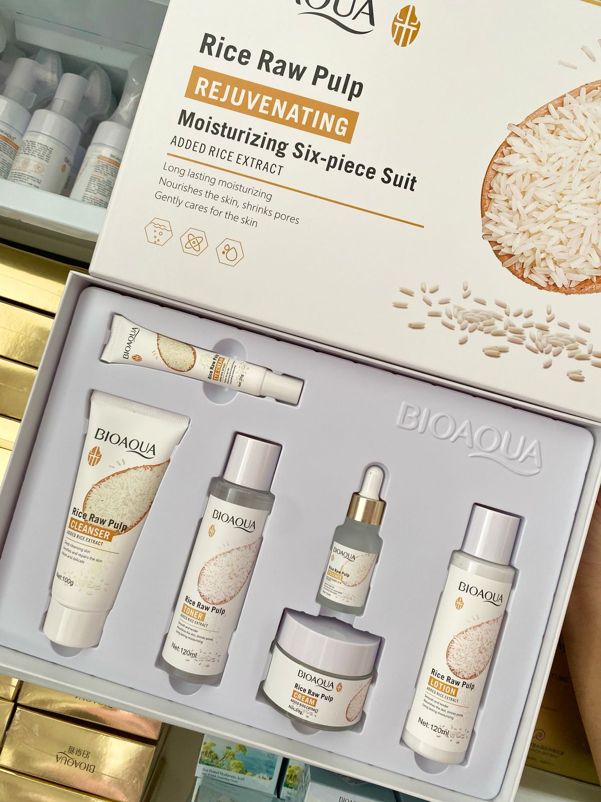 Kit en caja de arroz bioaqua S