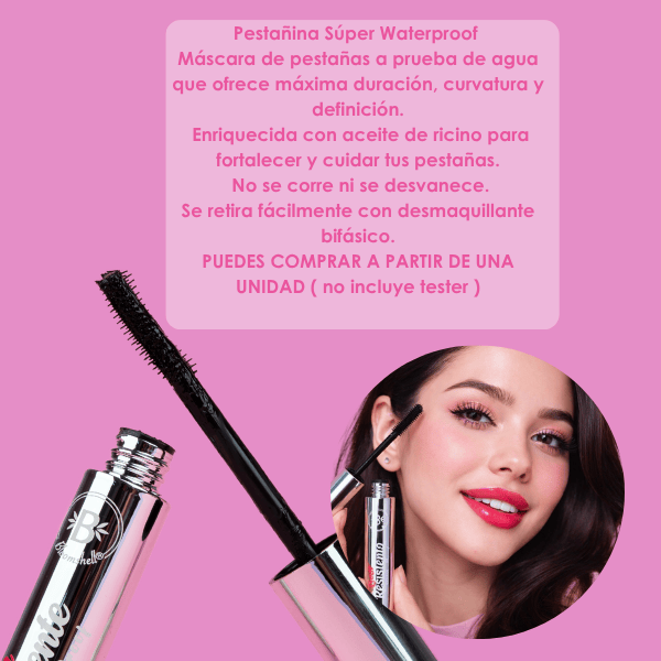 Pestañina Lash resistente a prueba de agua Bloomshell (S-E24-D)