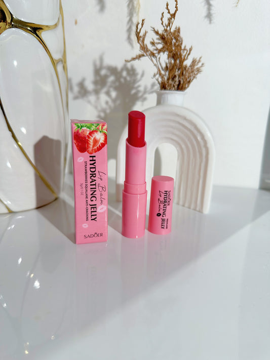 Bálsamo de labios fresa con color