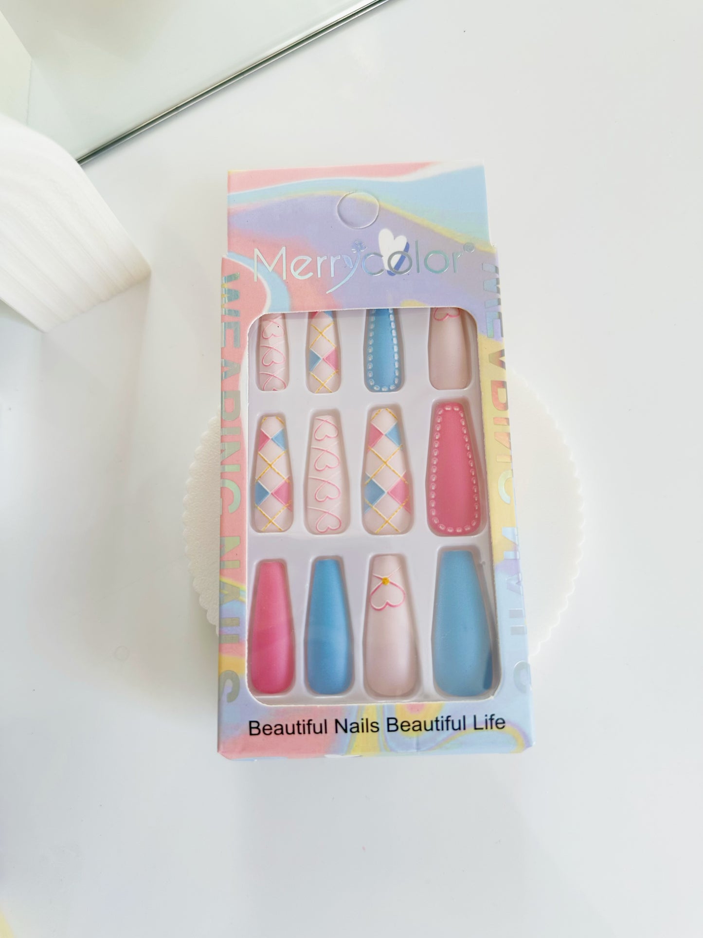 caja de uñas press on ref del 15 al 17 c/u [S-E26-D]