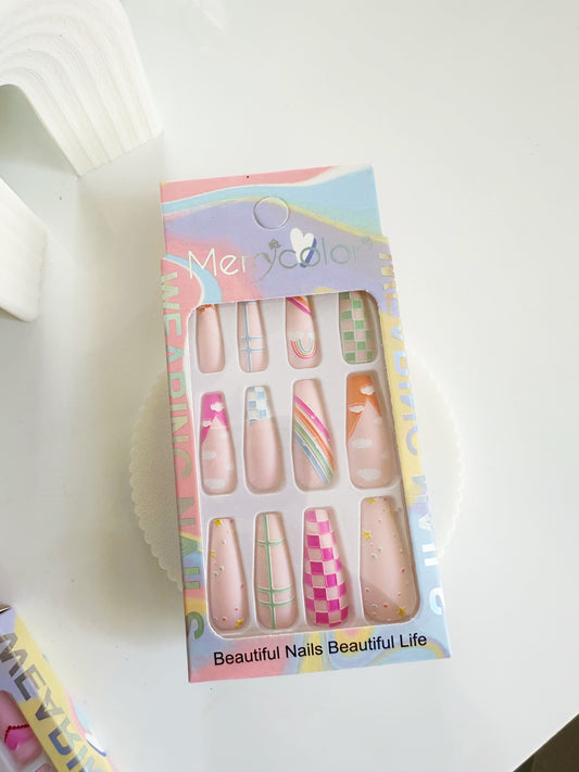 caja de uñas press on ref del 25 al 28 c/u [S-E26-E]