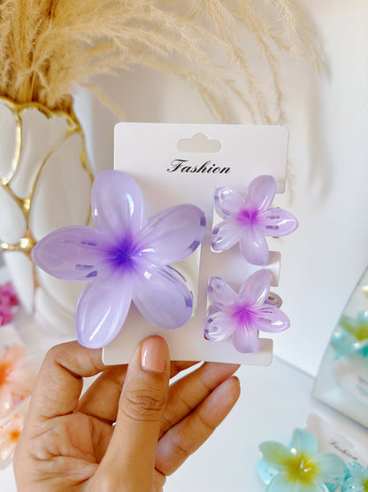 Set de pinzas hawaianas x3 (S-E37-4)