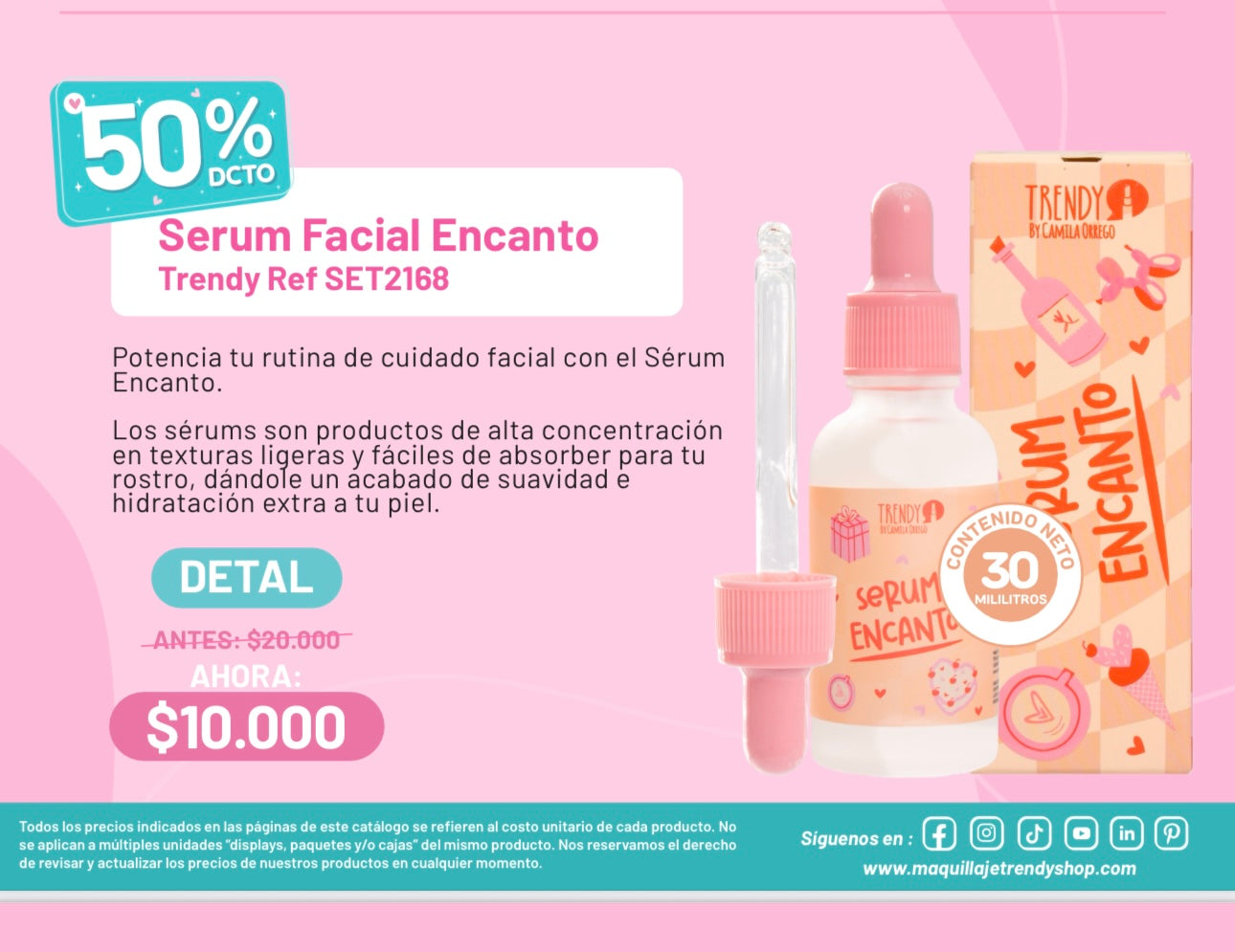 Serum facial encanto trendy (S-E24-C)