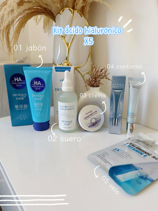 Kit ácido hialuronico x5 bioaqua S-E33-6