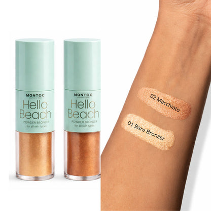 Bronzer luminoso en polvo suelto HELLO BEACH MONTOC (S.E27-D)