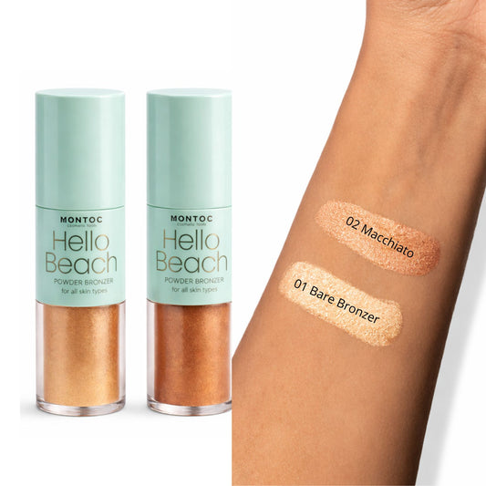 Bronzer luminoso en polvo suelto HELLO BEACH MONTOC (S.E27-D)