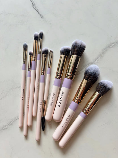 Kit de brochas fluffy x10 LP MONTOC (S-E41-5)