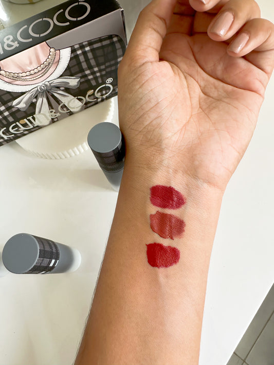 caja x3 labiales liquidos mate lujo [P1-E7-E]