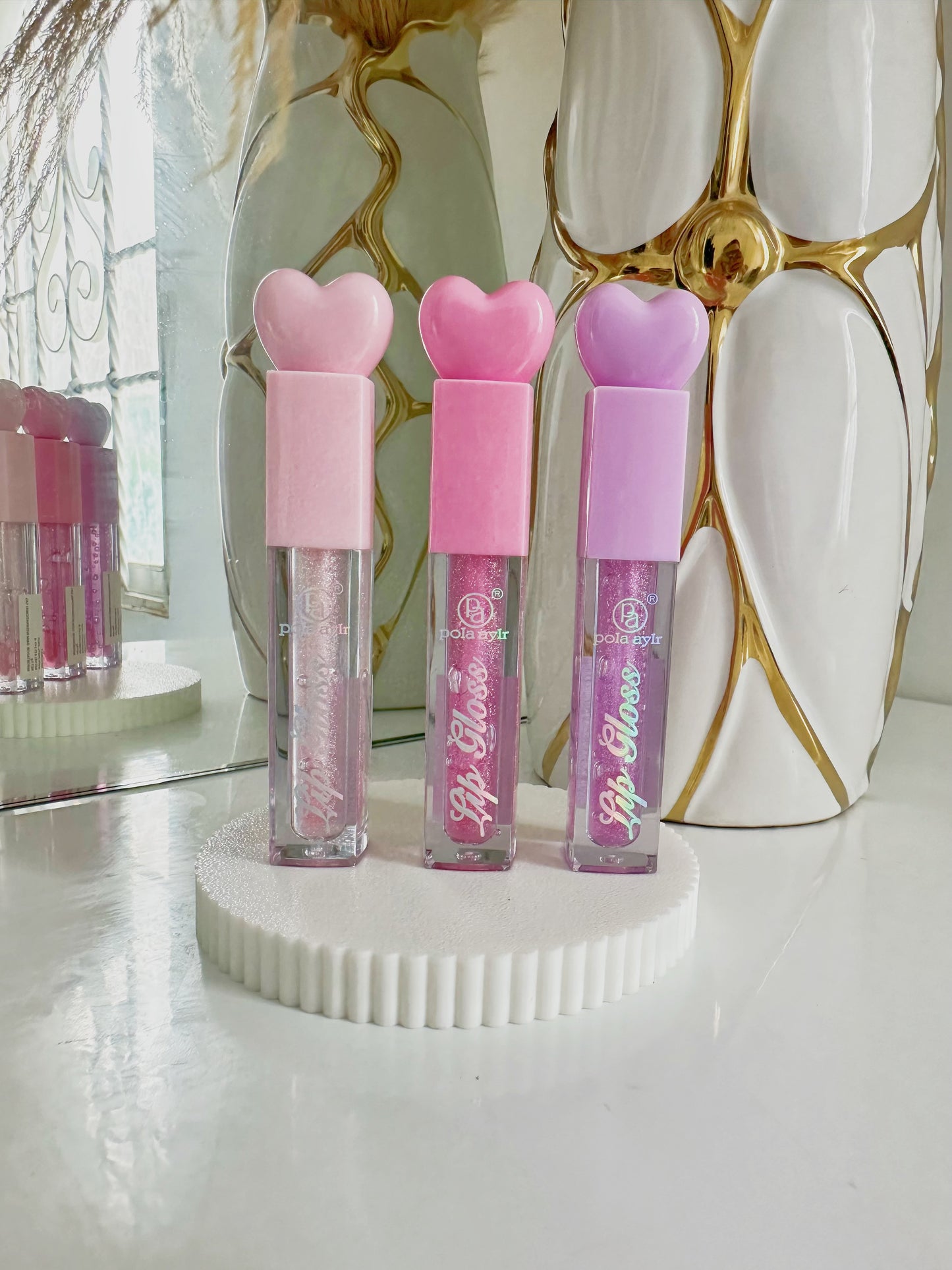 lip gloss corazon c/u