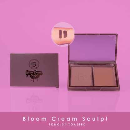 Duo contorno Bloom sculp Bloomshell  (S-E28-G)