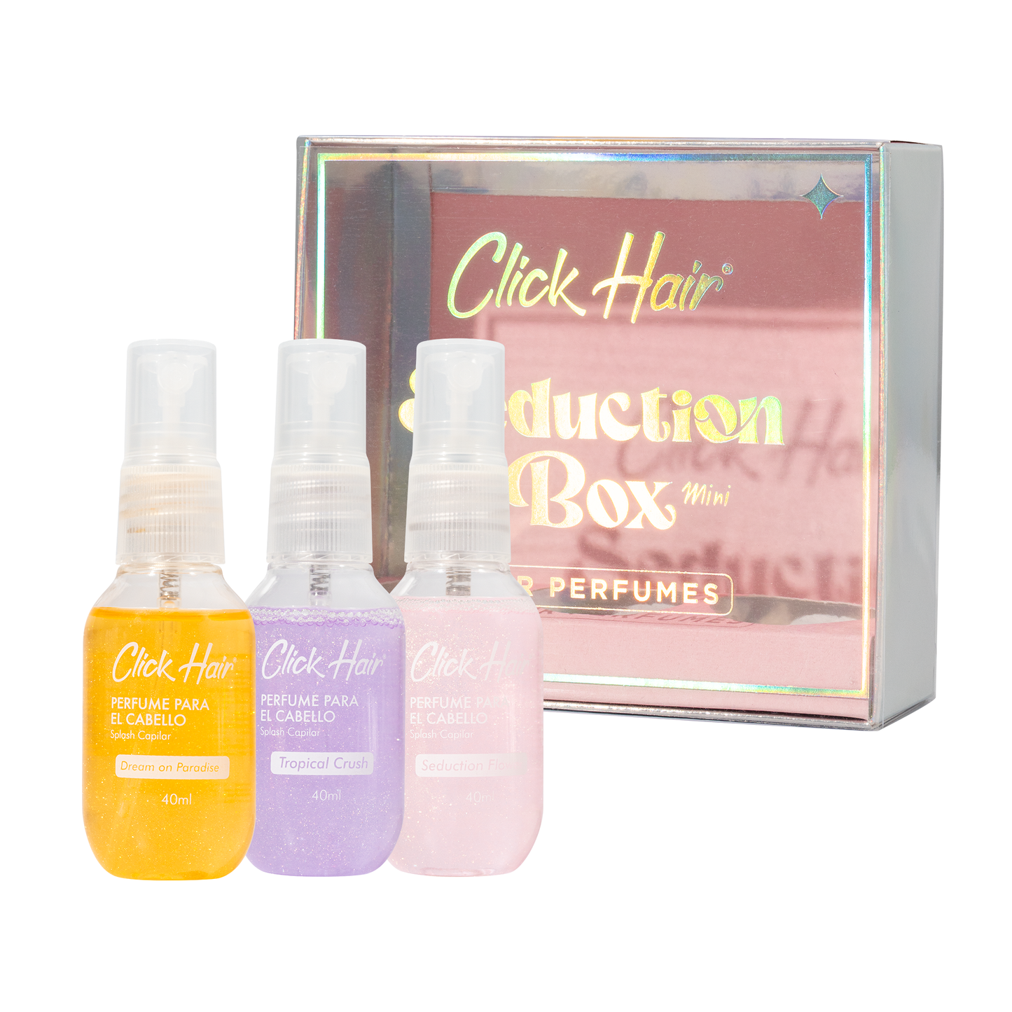 kits perfume minis x3  click hair (S E38 A)