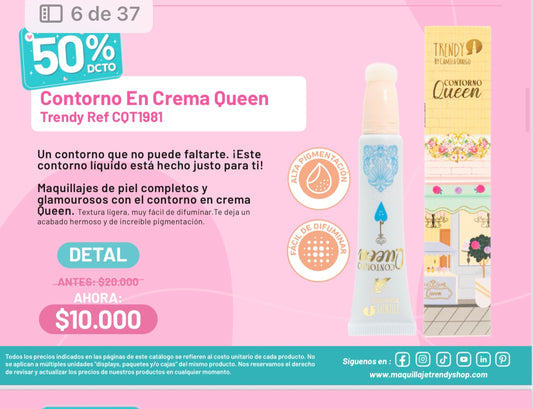 Contorno en crema queen trendy (S-E24-F)