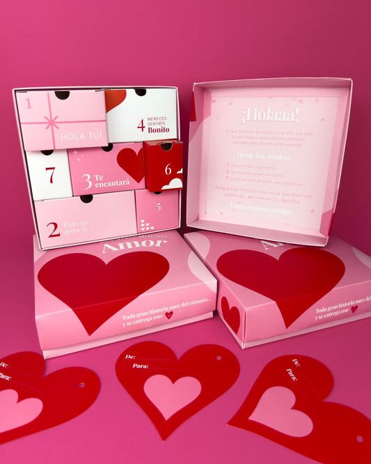 Caja amor y amistad pequeño x7 productos