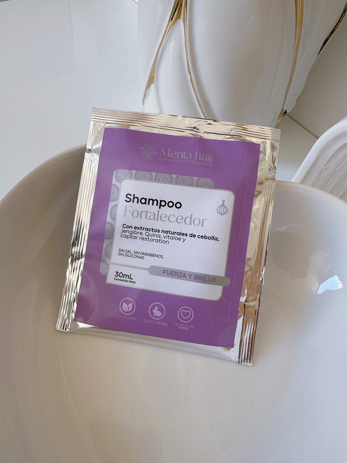 SACHETS SHAMPOO CEBOLLA 30ml MENTA HAIR