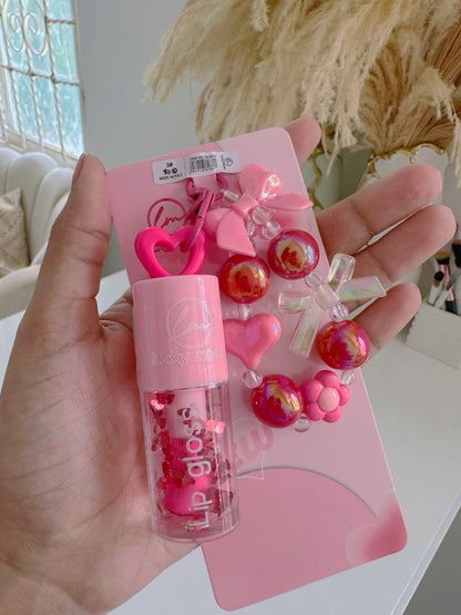 Gloss llavero flor