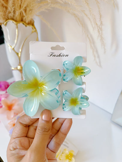 Set de pinzas hawaianas x3 (S-E37-4)