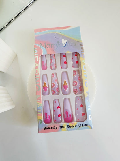caja de uñas press on ref del 5 al 8 c/u[S-E26-D]