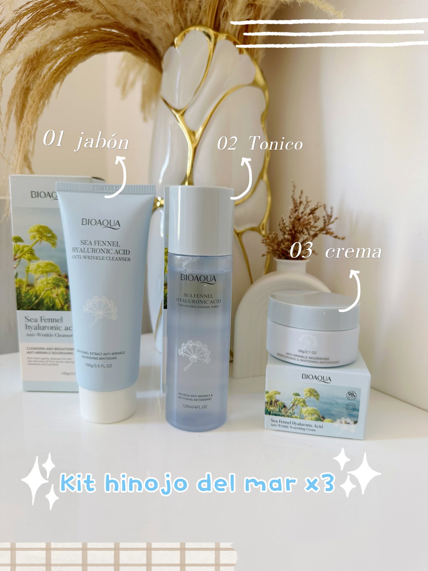 Kit hinojo del mar x3 bioaqua (S-E38-6)