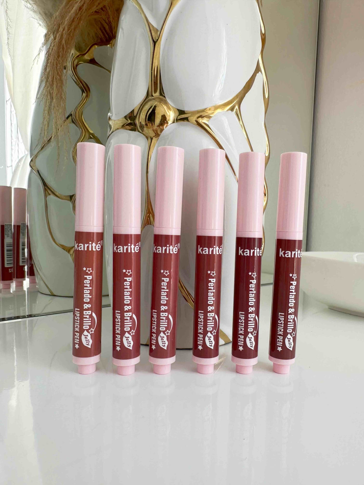 Lip stick nude con mirellas S-E27-B]