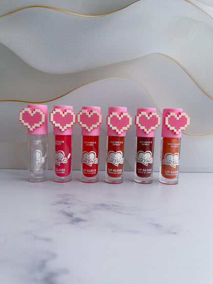 Lip gloss pink corazón nudes p2-e9-c