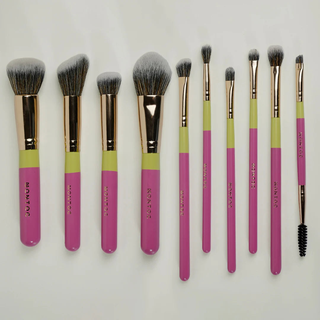 Kit de brochas fluffy x10 LP MONTOC (S-E25-C)