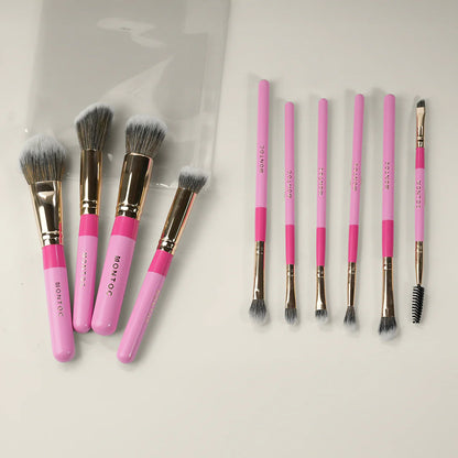 Kit de brochas fluffy x10 LP MONTOC (S-E25-C)