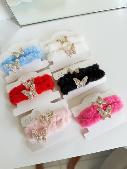 set x2 colero peluche mariposa  (S E35-2)